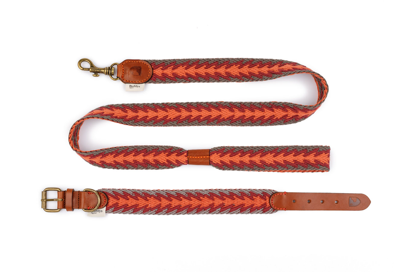 Leine "Peruvian Arrow Orange" von Buddy's Dogwear – Bild 4