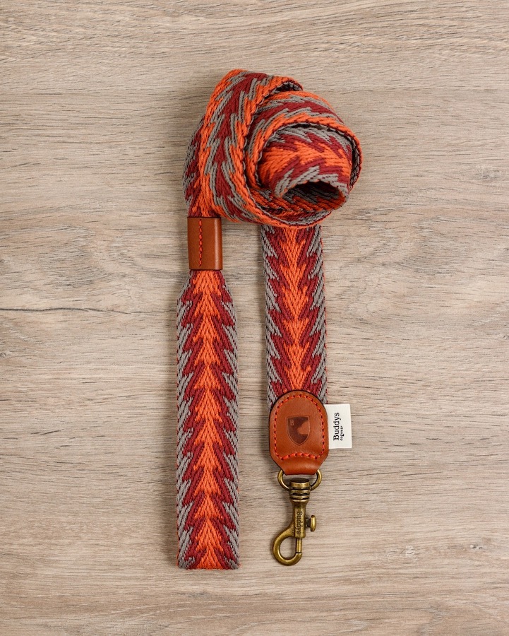 Leine "Peruvian Arrow Orange" von Buddy's Dogwear – Bild 3